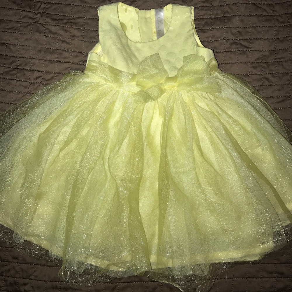 Toddler girls yellow dress 18 month